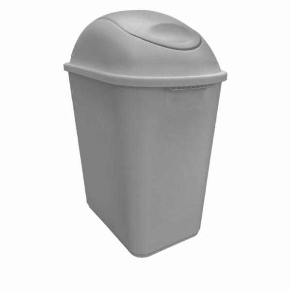 Cesto de 26 litros con tapa de balancín