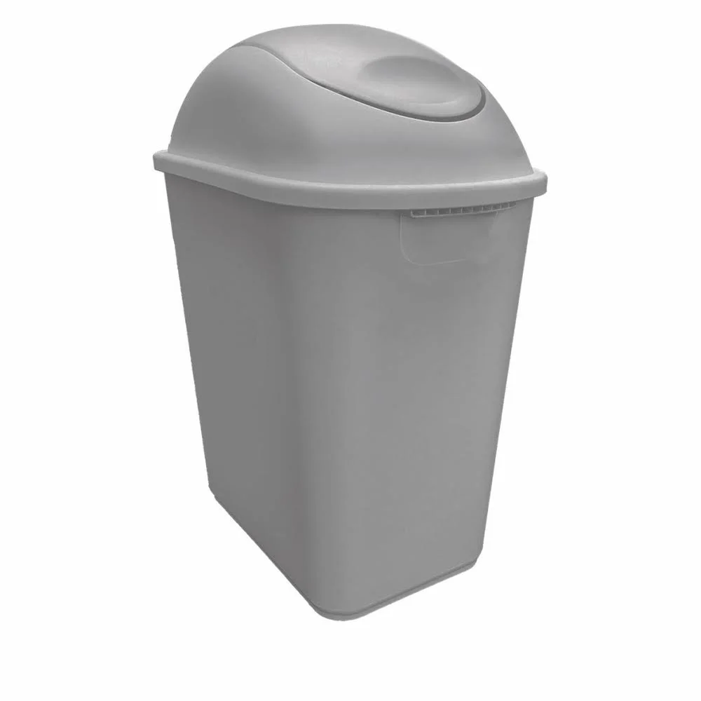 Cesto de 26 litros con tapa de balancín