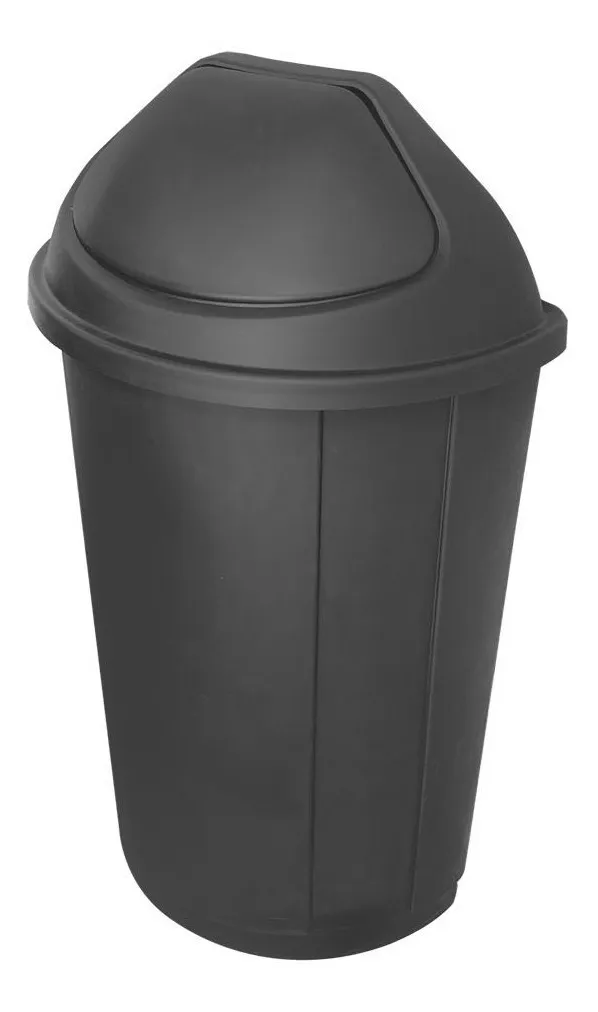 Cesto semicircular de 80 litros con balancín